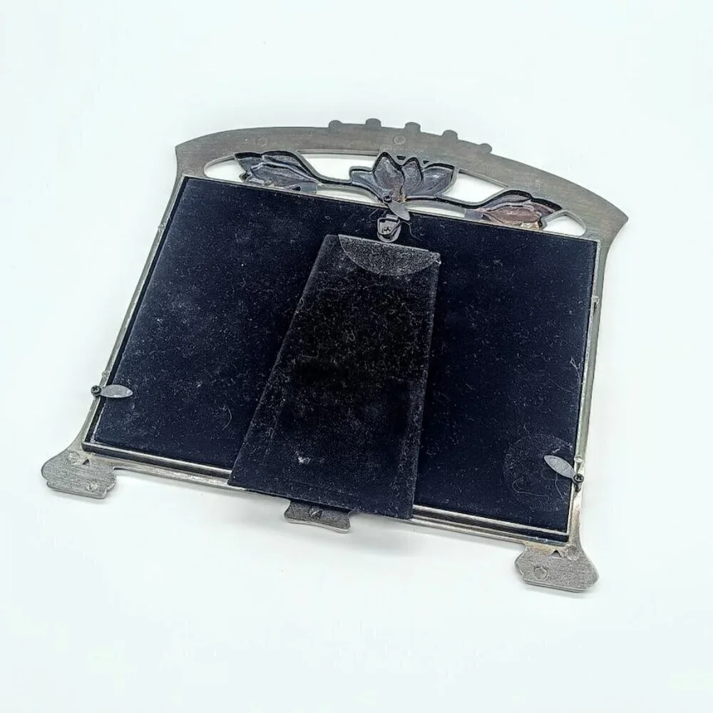 Vintage Weston Gallery Antique Floral Pewter Picture Frame